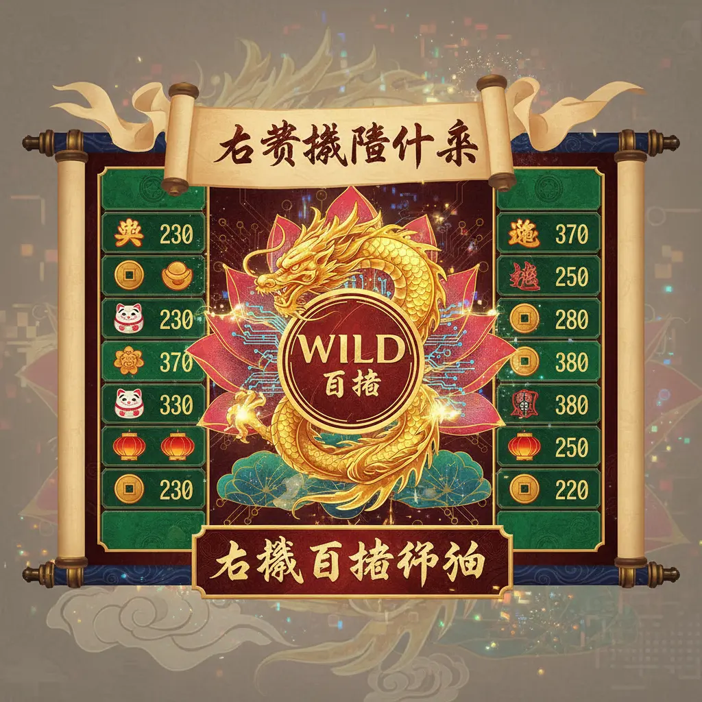 老虎機賠付表 - Wild百搭符號